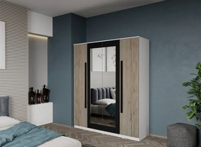 Dulap dormitor 4 usi San Remo+oglinda 164,4 x 192,5 cm - Dallas