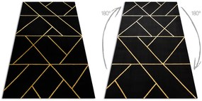 Exclusiv EMERALD covor 1012 glamour, stilat, geometric negru / aur