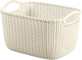 Cos impletit KNIT XS Curver, culoare crem 8 l