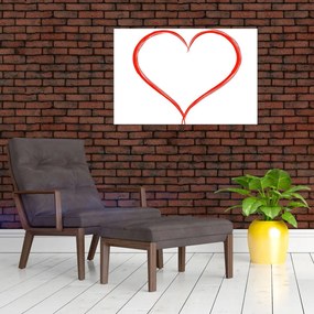 Tablou cu inima (90x60 cm)