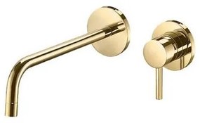 Paffoni - Baterie încastrată pentru lavoar LIGHT, aurie