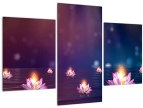 Tablou - Nuferi magici (90x60 cm)