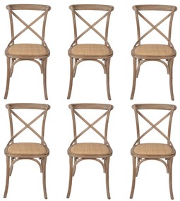 Set 6 scaune lemn Ruddy 44/42/88 cm