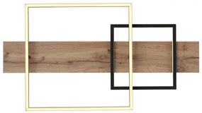 Globo VANNI 67289D1 - plafonieră LED, 24W/230V, maro/negru