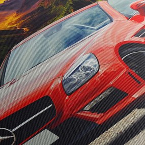 Tablou - Mercedes roșu (90x60 cm)