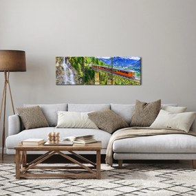 Tablou - Matterhorn, Zermatt, Valais, Elveția (cu ceas) (90x30 cm)
