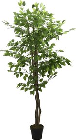 vidaXL Arbore ficus artificial 756 de frunze 150 cm verde