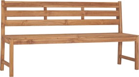 vidaXL Bancă de grădină, 170 cm, lemn masiv de tec
