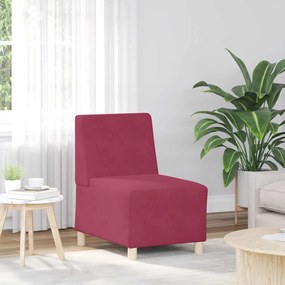vidaXL Canapea Scaun fără brațe Vin Roșu 55 cm Catifea