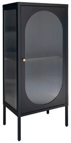 Vitrină neagră din metal 50x110 cm Adelaide – House Nordic