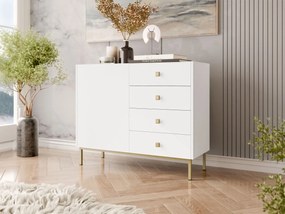 Comodă Probazzo 1D4SZ (Alb + auriu) . 1103667