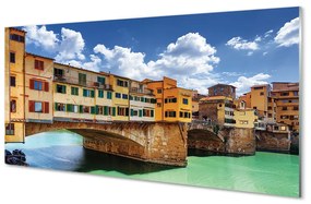 Tablouri acrilice clădiri Italia Râul Poduri