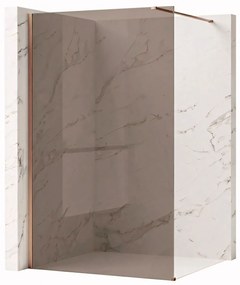 Paravan de dus Rea Flexi Brown / Brush Copper 90