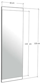 Oglindă Boy Basic 40 x 120 cm