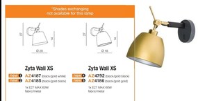 Aplica perete directionabila design modern ZYTA WALL XS GO