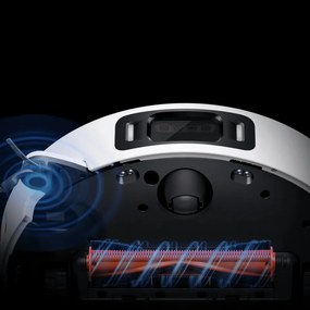 Aspirator robot Xiaomi Robot Vacuum 5 Pro EU OV21GL, 55 W, 20000 Pa, 140 min, cameră triplă AI de 5 MP cu funcție de recunoaștere, stație automată de spălare și uscare, navigație dToF retractabilă, apă la 80 °C, alb
