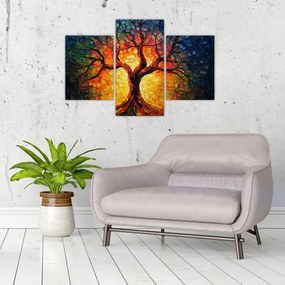 Tablou - Arborele vieții în mozaic (90x60 cm)
