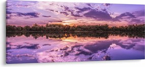 Tablou cu cerul violet (120x50 cm)