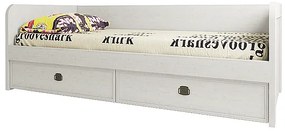 Pat de o persoană 90 cm Marlene 2S (Pin vintage) (cu somieră). 1053037