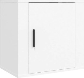 vidaXL Noptieră de perete, alb, 50x30x47 cm