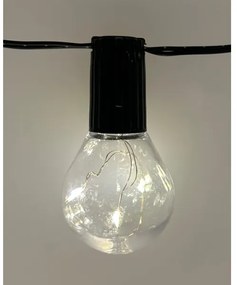 Ghirlandă LED decorativă pentru exterior 20xLED/0,075W/230V 5,8 m IP44 negru