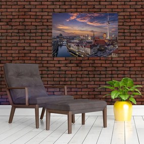 Tablou - Apus de soare în Berlin (90x60 cm)