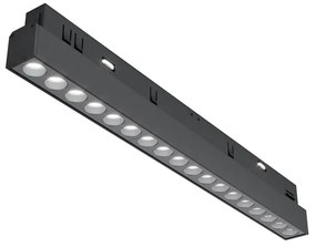 Modul LED, accesoriu pentru sina magnetica Exility, Points negru 18W 3000K