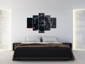 Tablou abstract - sticla spartă (150x105 cm)
