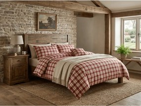 Lenjerie de pat din flanel TARTAN HEART colorata Dimensiune lenjerie de pat: 2 buc 70 x 90 cm | 200 x 220 cm