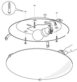 Eglo 87284 - Corp de iluminat perete JUNIOR E27/60W/230V