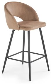 Scaun de bar tapitat H-96 - Beige