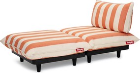 Șezlong de grădină Paletti Daybed, culori multiple - Fatboy Culoare: portocaliu-crem cu dungi