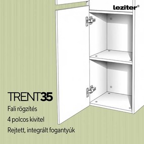 Dulap suspendat Trent verde