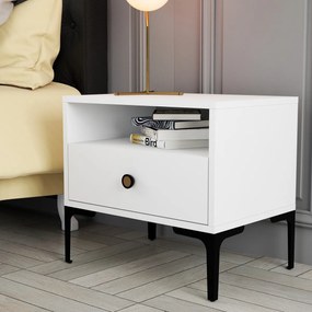 Noptieră Lizbon White