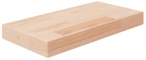 vidaXL Poliță, 40x20x4 cm, lemn masiv de stejar netratat