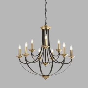 Lustra clasica suspendata design traditional Belfry 9L 1849-9BZ SRT