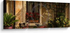 Tablou - Italia pitorească (cu ceas) (90x30 cm)