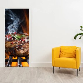 Fototapet pentru ușă - Grătar (95x205cm)