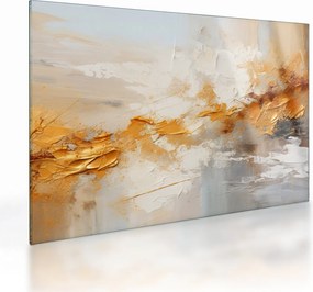 Tablou pe sticlă - Textura aurie (70x50 cm)