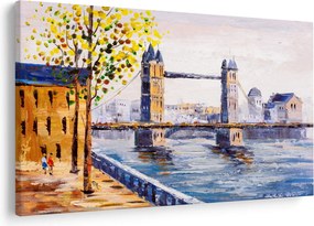 Tablou - Pictură oraș (90x60 cm)