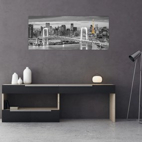 Tablou - Orașul mare cu turnul galben (120x50 cm)