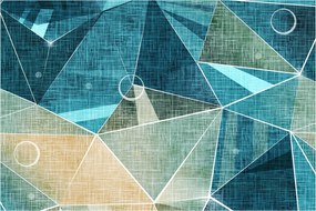 Tablou - Abstract turcoaz (90x60 cm)