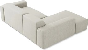 Colțar bej (cu colț pe partea stângă/cu șezlong) Keli – Makamii