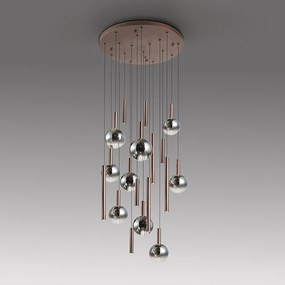 Lustra cu 18 pendule LED suspendate Sapore