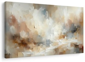 Tablou abstracție delicată în bej