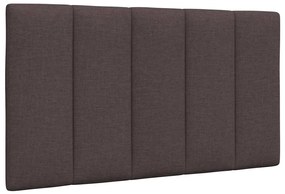 vidaXL Pernă pentru tăblie de pat maro închis, 80 cm, material textil
