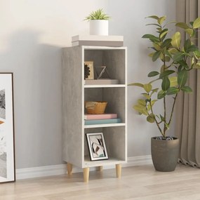 812379 vidaXL Servantă, gri beton, 34,5x32,5x90 cm, lemn compozit