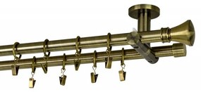 Galerie dubla picior universal -PRINCE- dubla 19/19 - aur antic (Alege marime: 320 cm)