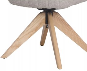 Scaun rotativ Azalia D velvet gri Blu14