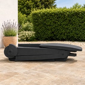Șezlong de grădină ZIRCONE, 72×195×101 cm, antracit I.P.A.E-Progarden